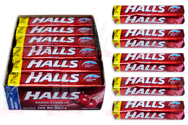 HALLS CEREZA NVA PRESENTACION 30/12 PZA ADAMS