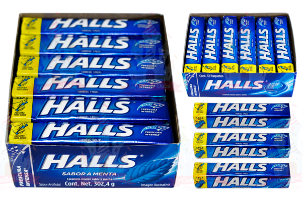 HALLS MENTA NVA PRESENTACION 30/12 PZA ADAMS