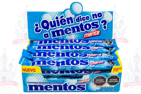 MENTOS MENTA FLOWP 20/20 PZA CHUPA CHUPS