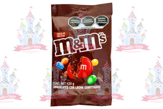 M&M CHOCOLATE POUCH 12/120 GRS