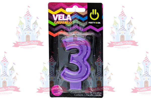 VELA CARAMELO MIX # 3  12/1 PZ FAB SELECTA