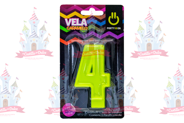 VELA CARAMELO MIX # 4  12/1 PZ FAB SELECTA