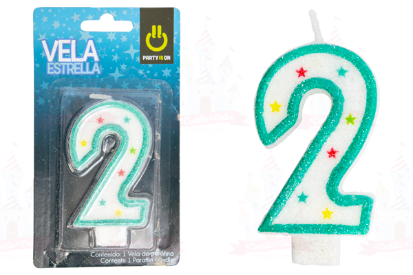 VELA ESTRELLA AZUL # 2  12/1 PZ FAB SELECTA